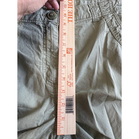 Izod size 16 women’s green khaki capri cropped pants casual pockets - Picture 7 of 9